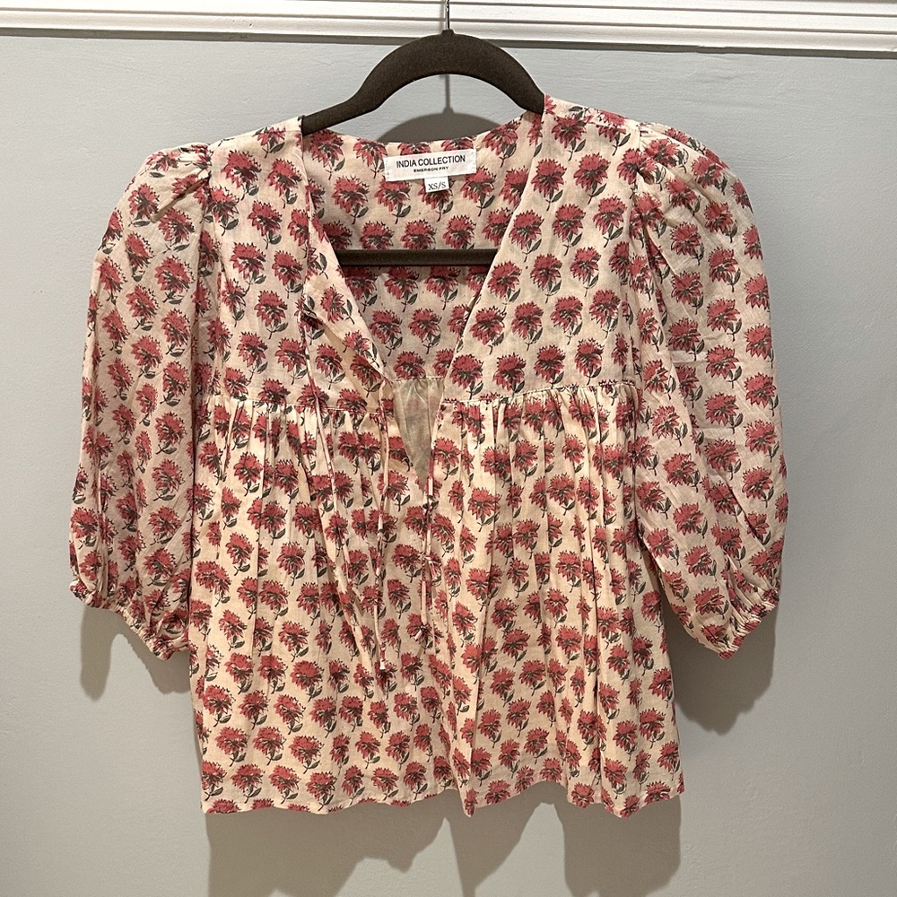 Emerson Fry India Collection Puff Isla Top